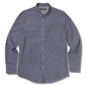 View Item Ben Sherman Mod Fit L/S Button Down Striped Shirt Navy White